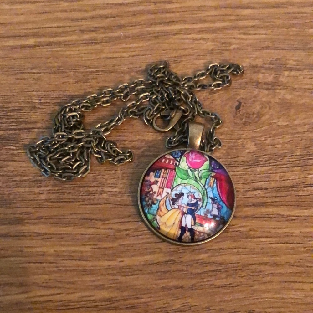 Beauty and the beast necklace